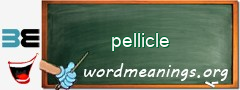 WordMeaning blackboard for pellicle